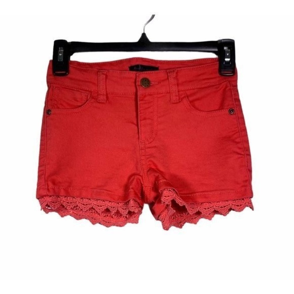 Fire Los Angeles Orange Denim Jean Shorts for Girls 8 Junior